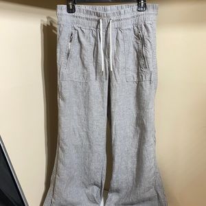 ATHLETA Cabo Wide Leg Pants Linen Size 6